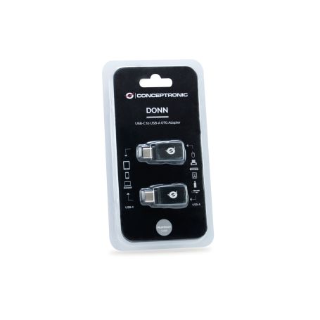 Conceptronic DONN USB-C to USB-A OTG Adapter 2-Pack  - DONN03G