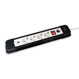Equip 4-Outlet Power Strip with 2 x USB  - 245553