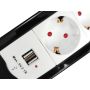 Equip 4-Outlet Power Strip with 2 x USB  - 245553