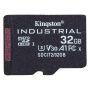 Kingston Micro SDHC 32GB Industrial C10 A1 pSLC Card Single Pack w o Adapter  - SDCIT2 32GBSP