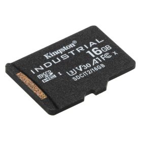 Kingston Micro SDHC 16GB Industrial C10 A1 pSLC Card Single Pack w o Adapter  - SDCIT2 16GBSP