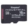 Kingston Micro SDHC 16GB Industrial C10 A1 pSLC Card Single Pack w o Adapter  - SDCIT2 16GBSP