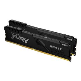 Kingston ValueRAM 16GB 3200MHZ DDR4 CL16 DIMM (KIT OF 2) FURY Beast Black  - KF432C16BBK2 16