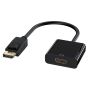 EWENT Cabo Adaptador DisplayPort - HDMI tipo A, M F, 0.15m,w interlock, DP 1.1a compatível - EC1455