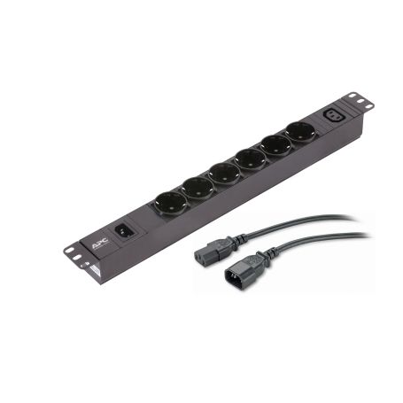 APC Easy PDU, Basic, 1U, 10A, 230V, (6)Schuko&(1)C13 - EPDU1010B-SCH