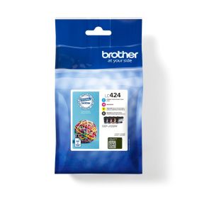Brother Pack de 4 Tinteiros de tinta Preto, Cião, Magenta e Amarelo, Duração estimada até 750 páginas cada cor