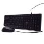 EWENT Teclado e Rato com fio, teclas sileciosas - EW3007