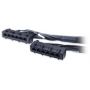 APC Data Distribution Cable, CAT6 UTP CMR 6XRJ-45 Black, 11FT (3.3M) - DDCC6-011