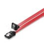 EWENT Cabo Sata 1.5GBits   3GBits   6GBits S-ATA L-Type  L-Type 90° com clipe, 0.75m - EC1515