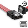 EWENT Cabo Sata 1.5GBits   3GBits   6GBits S-ATA L-Type  L-Type 90° com clipe, 0.75m - EC1515