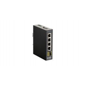 D-link 5 Port Unmanaged Switch with 4 x 10/100/1000BaseT(X) ports & 1 x 100/1000BaseSFP ports - DIS-100G-5SW