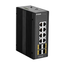 D-link 12 Port L2 Managed Switch Switch with 8 x 10/100/1000BaseT(X) ports & 4 x 100/1000BaseSFP ports - DIS-300G-12SW