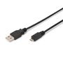 EWENT Cabo USB 2.0 ''A'' M  Micro ''B'' M 1.8m - EC1020