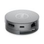 Dell Mobile Adapter DA310 - Estação de engate - USB-C - VGA, HDMI, DP, USB-C - GigE