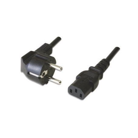 EWENT Cabo Alimentação Shuko  IEC, ângulo 90°, 5.0m - EC1902