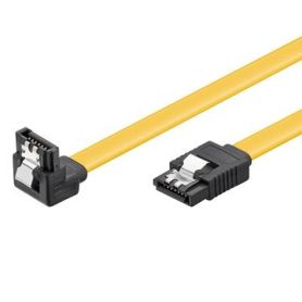 EWENT Cabo Sata 1.5GBits   3GBits   6GBits S-ATA L-Type  L-Type 90° com clipe, 0.3m - EC1513