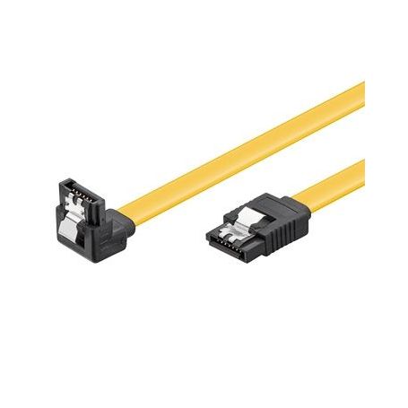 EWENT Cabo Sata 1.5GBits   3GBits   6GBits S-ATA L-Type  L-Type 90° com clipe, 0.3m - EC1513
