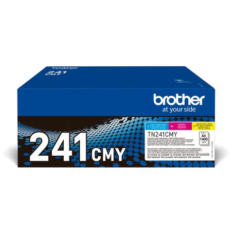 Brother Pack 3 toners  (C   M   Y), Duração estimada 1.400 págs. cada cor segundo ISO IEC 19798  - TN241CMY