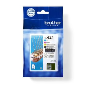 Brother Pack de 4 tinteiros de tinta 1 x preto, cião, magenta e amarelo, Duração estimada até 200 páginas cada cor