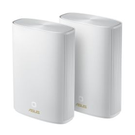 Asus ZenWiFi AX Hybrid (XP4) (2pk White) - AX1800 Dual-band Powerline Hybrid Mesh WiFi 6 System  - 90IG05T0-BM9110