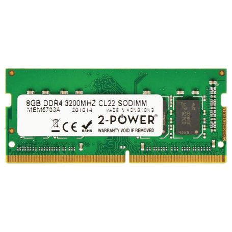 Memory soDIMM 2-Power - 8GB DDR4 3200MHz CL22 SODIMM 2P-13L77AA