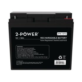 Battery UPS Lead acid - 2-Power 12V 18Ah VRLA Battery 2P18-12