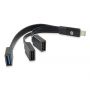 Conceptronic HUBBIES USB 3.1 Type-C to 1-Port USB 3.0 + 2-Port USB 2.0 Cable Hub - black - HUBBIES01B