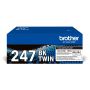 Brother Pack de 2 toners pretos de alta capacidade, Duração estimada 3.000 páginas cada toner segundo ISO IEC 19798