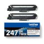 Brother Pack de 2 toners pretos de alta capacidade, Duração estimada 3.000 páginas cada toner segundo ISO IEC 19798