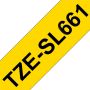 Brother Fita autolaminada - Texto preto sobre fundo amarelo, Largura 36 mm. Comprimento 8 m  - TZESL661