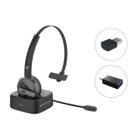 Conceptronic POLONA Wireless Bluetooth Headset with Charging Dock & Bluetooth USB Audio Adapter 0 - POLONA03BDA