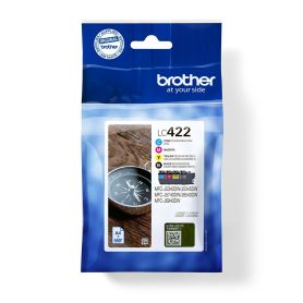 Brother Pack 4 tinteiros originais (BK C M Y), duração estimada até 550 páginas cada cor (ISO IEC 24711)  - LC422VAL