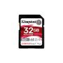 Kingston SDHC Card 32GB Canvas React Plus UHS-II 300R 260W U3 V90 for Full HD 4K 8K - SDR2 32GB
