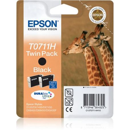 Epson Conjunto Duplo de Tinteiros Preto T0711H Tinta DURABrite Ultra - C13T07114H10