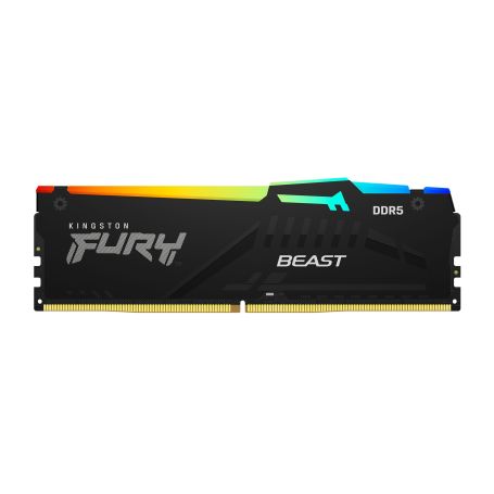 Kingston ValueRAM 8GB 5200MT S DDR5 CL40 DIMM FURY BEAST RGB - KF552C40BBA-8