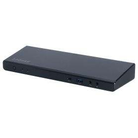 Laptop Docking station 2-Power - USB-C & USB 3.0 Triple 4K Dock Station includes power cable. For UK,EU. DOC0113A
