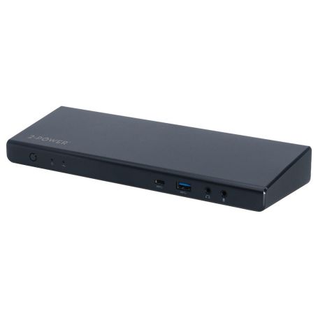 Laptop Docking station 2-Power - USB-C & USB 3.0 Triple 4K Dock Station includes power cable. For UK,EU. DOC0113A