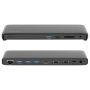 Laptop Docking station 2-Power - USB-C Triple Display 100W PD 4K MST Dock includes power cable. For UK,EU. DOC0117A