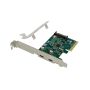 Conceptronic EMRICK 2-Port USB 3.2 Gen 2 Type-C PCIe Card - EMRICK07G
