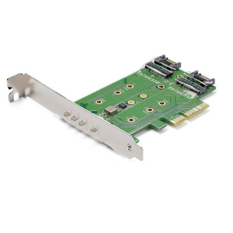 ADAP.PCIe 2xM.2 SATA+1x NVMe STARTECH PEXM2SAT32N1