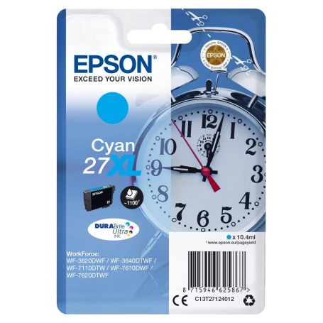 TINTEIRO EPSON DURABRITE ULTRA CYAN 27XL T27124022