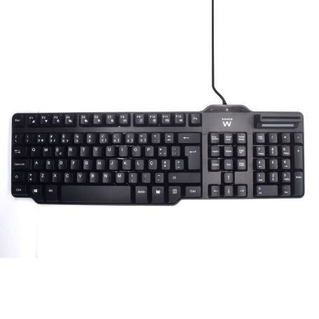 EWENT USB keyboard with Smart Card Reader Qwerty (PT) layout - EW3253