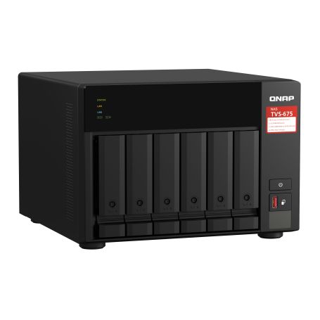QNAP TVS-675 - Servidor NAS - 6 baias - SATA 6Gb s - RAM 8 GB - Gigabit Ethernet   2.5 Gigabit Ethernet - iSCSI assistência