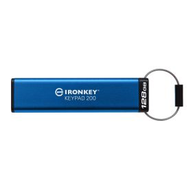 Kingston 128GB IronKey Keypad 200, FIPS 140-3 LVL 3 (PENDING) AES-256 Encrypted - IKKP200 128GB