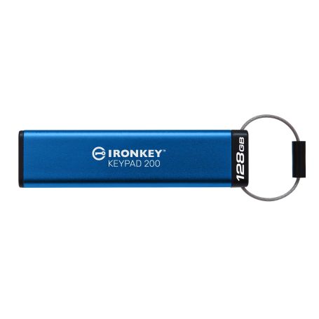 Kingston 128GB IronKey Keypad 200, FIPS 140-3 LVL 3 (PENDING) AES-256 Encrypted - IKKP200 128GB