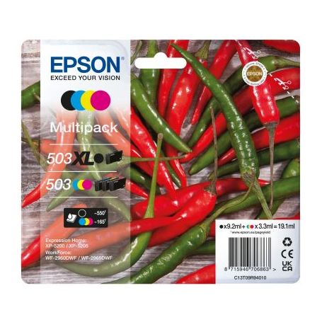 Epson Multipack 4-colours 503 XL Black Std. CMY - C13T09R94020