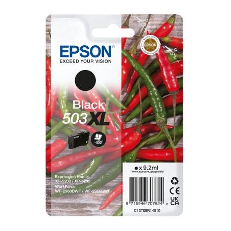 Epson Singlepack Black 503XL Ink - C13T09R14020
