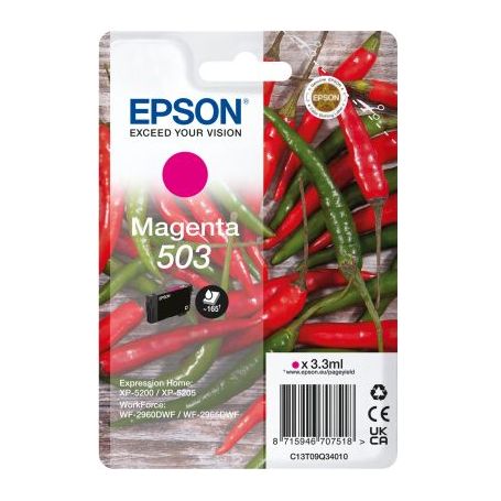 Epson Singlepack Magenta 503 Ink - C13T09Q34020