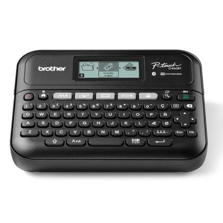 Brother PTD460BTVP - Rotuladora eletrónica de secretária com teclado, Larguras de fita 3,5   6   9   12   18 mm