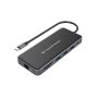 Conceptronic DONN 12-in-1 Docking Station USB 3.2 Gen 1, HDMI x 2, VGA, USB-C Data, USB 3.0 x 2, USB 2.0, SD, TF MicroSD